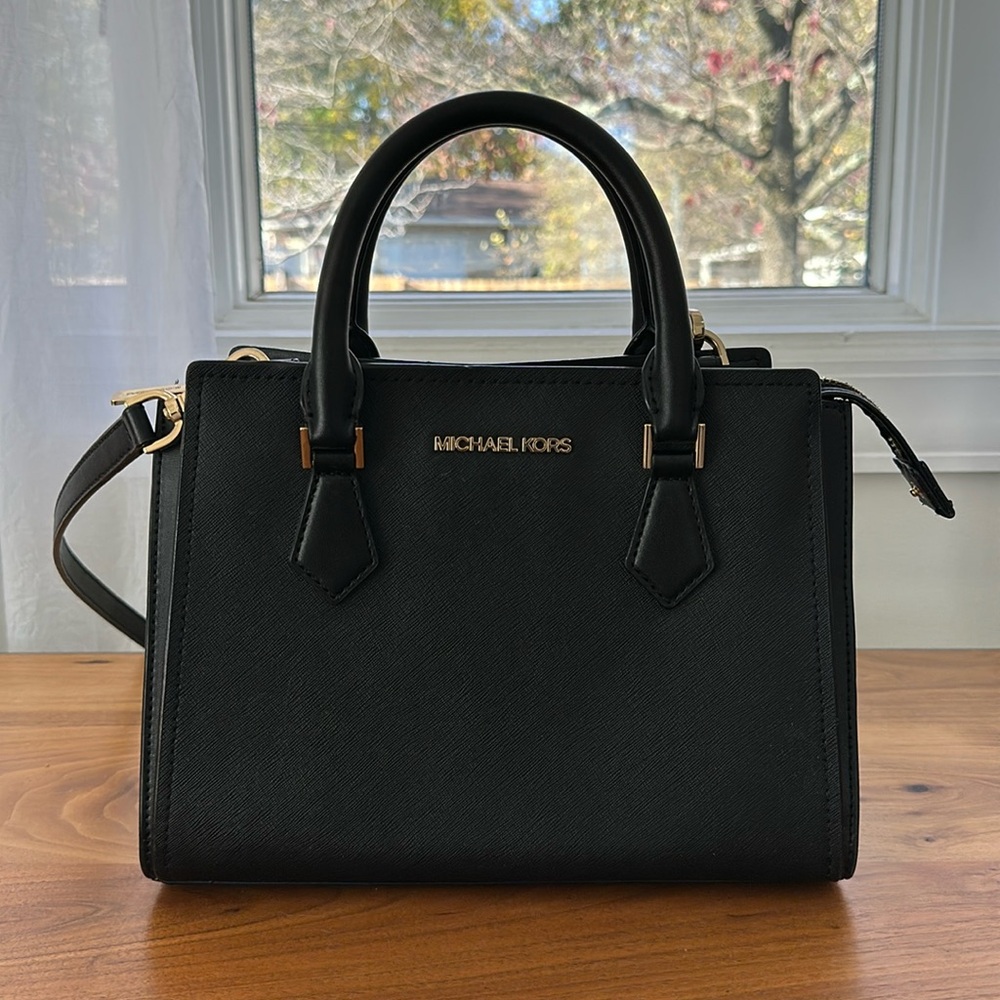 Michael Kors Square Black Purse